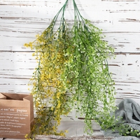 Vente chaude Feuille Plantes Rotin ruban de noël Verdure artificielle Feuilles Vigne décoration de mariage