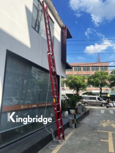 2x12ft công nghiệp-phong cách đa sử dụng FRP (sợi thủy tinh gia cố nhựa) dọc thang Kính thiên văn phần 4 móc khóa mở rộng - Product Image 5