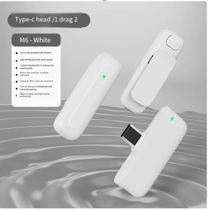 Microphone Lavalier Sans Fil <span class=keywords><strong>M6</strong></span> avec Réduction de Bruit IA et Réverbération, Microphone Spécialisé pour le Streaming <span class=keywords><strong>en</strong></span> <span class=keywords><strong>Direct</strong></span> et les Vlogs Vidéo - Product Image 3