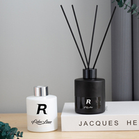 Diffuseur de parfum Relaxlines en verre de 100 ml pour diffuseur en gros, bâtonnets en bois sans flamme pour la maison, parfum d'intérieur, huile de roseau