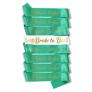 Set of 8 Satin <b>Bride</b> to Be and Team <b>Bride</b> Bridesmaid <b>Bride</b> Tribe <b>Sash</b> Hen Night Bachelorette Party Bridal Maid of Honor <b>Sash</b> - Product Image 4