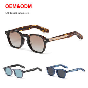 Gafas de Sol Ovaladas Polarizadas UV400 de Moda Gruesa 2025, Gafas de Sol de Acetato de Diseñador para Mujer, Gafas de Sol Retro Vintage para Hombre - Product Image 1