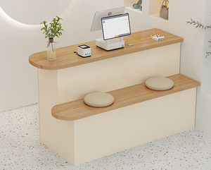 Mostrador de Recepción de Diseño Personalizado en <span class=keywords><strong>Blanco</strong></span> con Cómodos Asientos de Descanso para Salón y Muebles de Oficina - Product Image 4