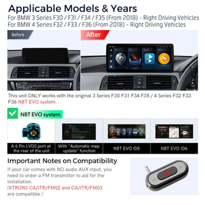 XTRONS para BMW F30 F31 F32 F33 F34 F35 F36 G20 Android 13 64GB AutoRadio Pantalla Carplay Android Auto 4G LTE Reproductor de Auto de 12.3 Pulgadas - Product Image 3