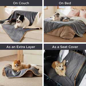 Couverture pour animaux de compagnie imperméable et anti-fuites de liquide, couverture pour chien pour <span class=keywords><strong>canapé</strong></span>, lit, réversible, en sherpa, protège les canapés, les voitures et les lits - Product Image 5