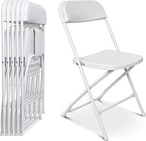 Venta al por mayor barato negro blanco <span class=keywords><strong>sillas</strong></span> plegables para eventos al aire libre <span class=keywords><strong>sillas</strong></span> plegables marco de metal - Product Image 1