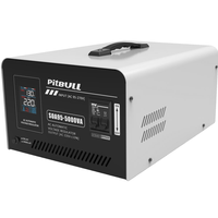 Stabilisateur de tension automatique de précision monophasé série Pitbull SOA 5 kVA, régulateur AC 220 V en aluminium 50 Hz/60 Hz AVR avec affichage LED