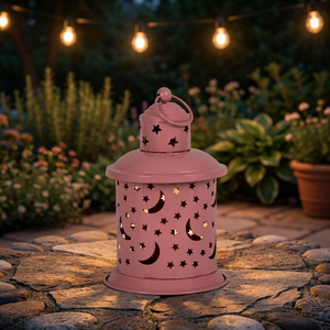 Farol de Navidad Moderno con Marco de Metal y Vidrio, Cuadrado, Reutilizable, Impermeable, Ecológico, Duradero, 10x22cm, Festivo - Product Image 3