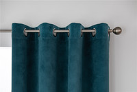 Rideaux en velours gaufré délicats sur mesure, installation facile, rideaux à œillets pour le salon