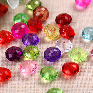 Acrylic Round <b>Beads</b> 6-12mm Transparent Imitation Crystal Loose <b>Beads</b> For Jewelry Making - Product Image 1