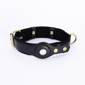 Luxury Reflective Leather Dog <b>Collar</b> for Airtag, Comfortable Fashion Cool Style Pet <b>Collar</b>, Customized Logo Anti-Lost Dog <b>Collar</b> - Product Image 4