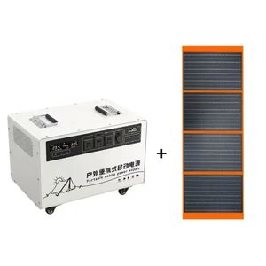 Station d'alimentation portable 4000W 220V, générateur solaire LiFePO4 MPPT pour la maison, le camping-car, hors réseau - Product Image 1