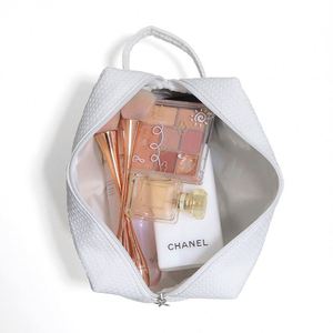 Nouvelle Trousse de Maquillage en Coton Pur Gaufré Grande Capacité, Sac de Voyage Portable pour Articles de Toilette, Vente en Gros Disponible - Product Image 3