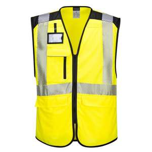 PORTWEST - PW309YBRM PW3 Gilet exécutif haute visibilité jaune/noir-EAN 5036108347933 HI-VIS WORKWEAR - Product Image 1