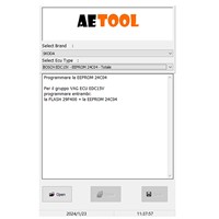 AETOOL IMMO REMOVER V1.3 Software AETOOL para desactivar Immo y Eeprom, Virginizar ECU, Descargar y Decodificar ECU, Calcular PIN, Eliminador de PIN/IMMO