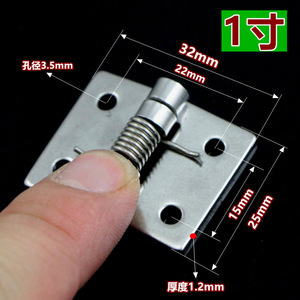 304 Stainless Steel <b>Spring</b> <b>Hinge</b> 1 Inch Automatic Door Closing Furniture <b>Hinge</b> Surface Mount Antirust - Product Image 3