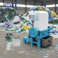 Broyeur de bouteilles PET 15 kW, broyeur de film plastique, machine de recyclage des déchets plastiques