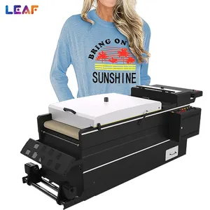 Mesin cetak bubuk sabuk konveyor hisap daun untuk t-shirt 60cm untuk DTF imprimano Dual i3200/XP600 kepala pencetak DTF