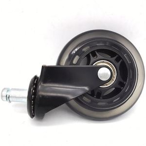 ล้อเลื่อนแบบมีร่องหล่อลื่นขนาด 5 นิ้ว วัสดุ PVC PU แถวเดียว มีสีให้เลือก ความสูง 45 มม. สำหรับร้านอาหารและร้านพิมพ์  ขายดี - Product Image 5