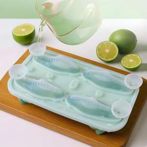 Molde de Hielo de Silicona con Forma de Dinosaurio Grande, 4 Cavidades, Hielo de T-Rex de Fusión Lenta <span class=keywords><strong>para</strong></span> Whisky y Bourbon - Product Image 1