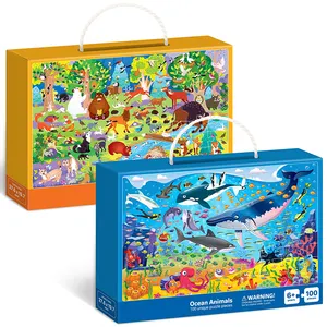 Hot Koop Hoge Kwaliteit Custom Kids Puzzel 100 Stuks Custom Puzzel Spel Voor Kinderen Kinderen