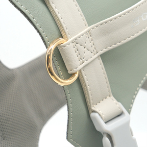 Harnais pour chien en cuir rembourré respirant - Product Image 5