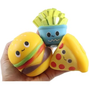 Fast Food Squishy <b>Squeeze</b> Stress <b>Ball</b> Soft Filling Fidget Toy Junk Food for Girls - Product Image 1