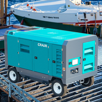 CFAIR 750CFM 12BAR DIESEL COMPRESSEUR D'AIR HAUTE PRESSION PORTABLE pour FORAGE CONSTRUCTION SABLAGE MINING AIRMAN STYLE