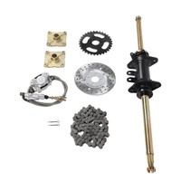 Kit d'essieu arrière de 812mm en métal haute résistance Performance stable pour ATV Quads Go Kart Drift Trike