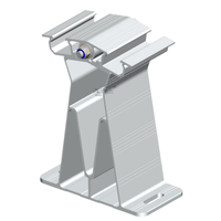 ARTSIGN Kit Kaki Solar Adjustable Tilt, Kaki Depan & Belakang Aluminium untuk Pemasangan PV di Atap Datar