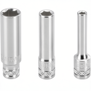 Fervi Long Hexagon <b>Socket</b> Wrench 6mm 8mm 10mm Chrome Vanadium Steel - Product Image 2