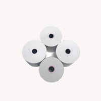 Rouleaux de papier thermique blanc à prix avantageux 80x60mm avec mandrin plastique pour caisses enregistreuses et reçus de guichet automatique