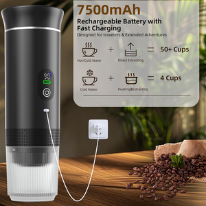 Hot Cold <b>Automatic</b> <b>Coffee</b> Maker with Brew System Portable for Car Support Ground <b>Coffee</b> Capsule Compatible - Product Image 3
