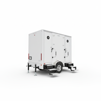 Remorque WC portable de luxe à 2 stations, grand conteneur, salle de bain mobile, durable et écologique pour événements extérieurs