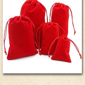 Sac à bijoux personnalisé en velours écologique avec cordon de serrage, imprimé en sérigraphie, 8x10 cm, petite pochette d'emballage pour bracelets - Product Image 5
