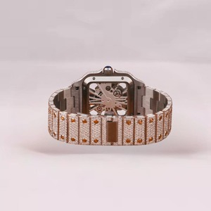 Reloj de Lujo Clásico para Hombre en Oferta, con Bisel de Diamantes Moissanite, para Oficina, Fiestas, Bodas y Eventos, Disponible al Mejor Precio del Mercado - Product Image 3