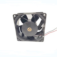 Ventilateur axial DC haute vitesse 8038 3 pouces 12V 24V 48V 80x80x38mm à roulement à billes haute pression pour onduleur solaire