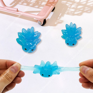 Cute Stickiness TPR Hedgehog Squeeze Toy Crystal Clear Stress-relieving Squishy Toy for 5 to 7 Years <b>Old</b> Kids - Product Image 5