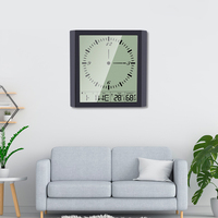 Jam Meja Analog Elektronik Layar Besar Modern Multi-Fungsi Tampilan Digital Bulan Hari Tanggal untuk Dekorasi Rumah Ruang Tamu