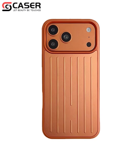 Funda para Teléfono de Alta Calidad con Diseño de Patrón de Equipaje, Pintura Metálica, Antigolpes, Color Puro, Estilo Simple, para iPhone 17pm/16/15 - Product Image 1