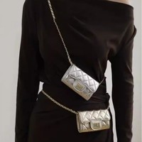 Mini sac à main élégant pour femme, nouveau porte-monnaie polyvalent en forme de rouge à lèvres, sac à bandoulière haut de gamme avec chaîne en PU