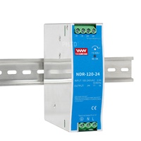NDR-120-24 NDR Din Rail series SMPS sakelar catu daya AC DC untuk LED dan peralatan cerdas 24V 5A