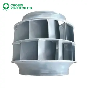 500mm High Efficient For Dust Collector 55kw Cast Iron Multi-wing Backward Curve Centrifugal Fan Blower Impeller