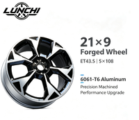 Jantes en aluminium forgé personnalisées 21*9 pour ZEEKR 9X/8X, jantes en alliage personnalisées OEM, roues 6061 T6, SUV, véhicules électriques, 5*108