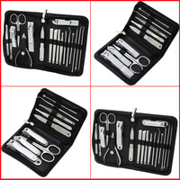 Kit de soin des ongles professionnel 26-en-1 en acier au carbone pour hommes et femmes, outil de beauté pour manucure et pédicure