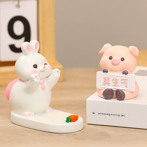 Figura de cerdo adorable de resina, adorno de escritorio para decoración de oficina, regalo. - Product Image 4