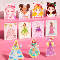 MIDEER Kit d'activités 3-en-1 Princesse : Maquillage, Autocollants et Dessin pour Enfants – Jeu d'Imitation