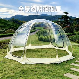Carpa Burbuja Transparente 300x275x210cm de PVC para Acampar al Aire Libre, Domo para Observación de Estrellas - Product Image 1