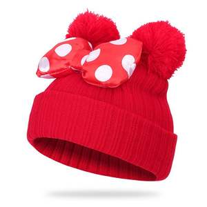 Nuevo Gorro de Punto para Niños, Gorro Cálido con Orejeras de <span class=keywords><strong>Mickey</strong></span> Mouse, Gorro Grueso para Bebé para el Invierno - Product Image 1