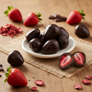 Drageas de Fresa Recubiertas de Chocolate, Congeladas y Deshidratadas, Delicias Gourmet Premium, Empaquetado a Granel, Superventas - Product Image 3